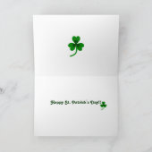 St. Patrick's Day Yellow Lab Rainbow Kaart (Binnen)