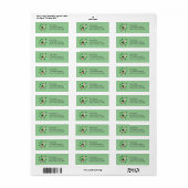 St. Patrick's Day Yellow Labrador Puppy Etiket (Full Sheet)