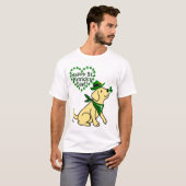 St. Patrick's Day Yellow Labrador T-shirt (Voorkant volledig)