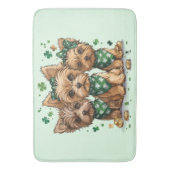 St. Patrick's Day Yorkshire Terriër Honden Badmat (Voorkant Verticaal)