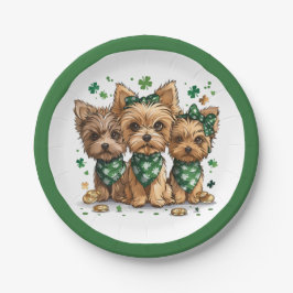 St. Patrick's Day Yorkshire Terriër Honden Papieren Bordje