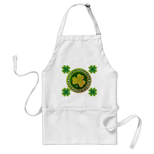 St. Patrick's Day Zegel Standaard Schort (Voorkant)