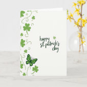 St. Patricks Day Zielenvriendenkaart Kaart (Gele Bloem)