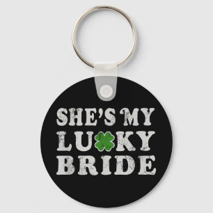 St. Patrick's Day Zij Is Mijn Gelukkige Bruid Trou Sleutelhanger