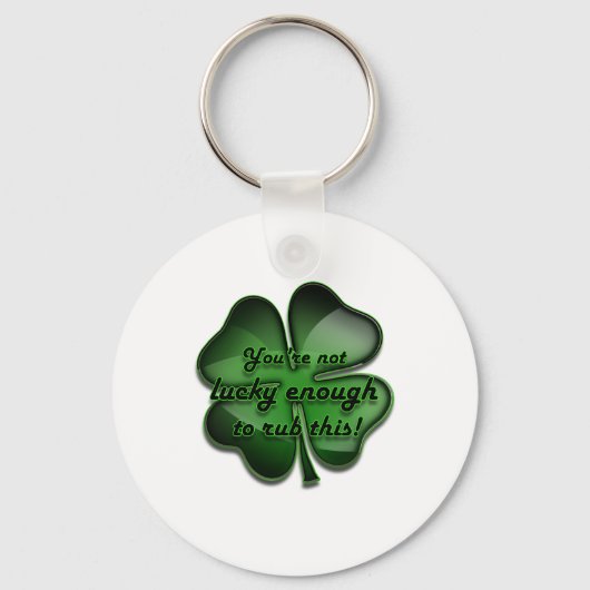 St. Patrick's Day Zing, niet voldoende zwart. Sleutelhanger (Voorkant)