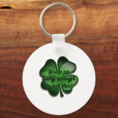 St. Patrick's Day Zing, niet voldoende zwart. Sleutelhanger (Voorkant)
