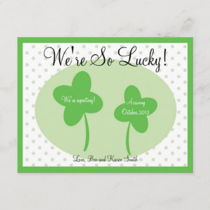 St Patricks Day Zwangerschap Aankondiging / Lucky