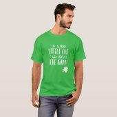 St. Patrick's Day Zwangerschap Aankondiging wee li T-shirt (Voorkant volledig)