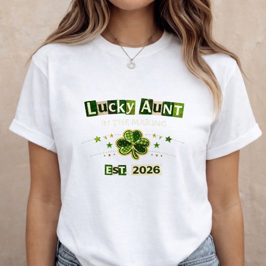 St. Patrick's Day Zwangerschapsaankondiging T-shirt