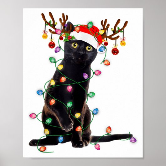 St Patricks Day Zwarte Kat Cadeau Mijn Lucky Charm Poster (Voorkant)