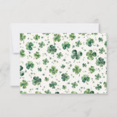 St. Patricks DayGreen Shamrock Baby shower Bedankkaart (Achterkant)