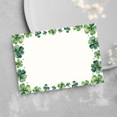 St. Patricks DayGreen Shamrock Baby shower Bedankkaart
