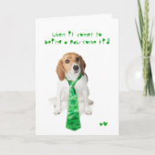 St Patricks de Brak van het Kind van Pawsome van Kaart (Voorkant)