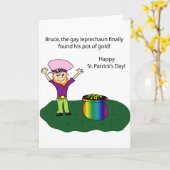 St Patricks de pret van de Dag Kaart (Gele Bloem)