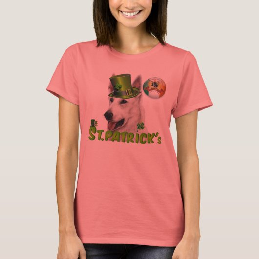 St. Patricks Deutscher Schäferhund Besitzer T-shirt (Voorkant)