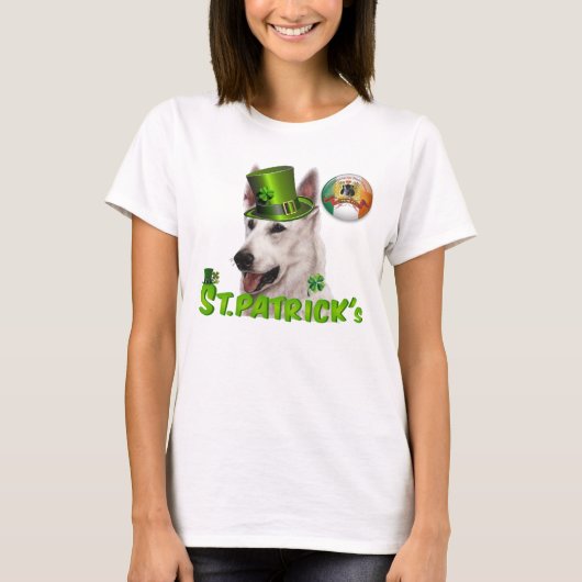 St. Patricks Deutscher Schäferhund Besitzer T-shirt (Voorkant)