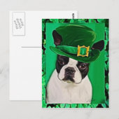 st patricks dog briefkaart (Voorkant / Achterkant)