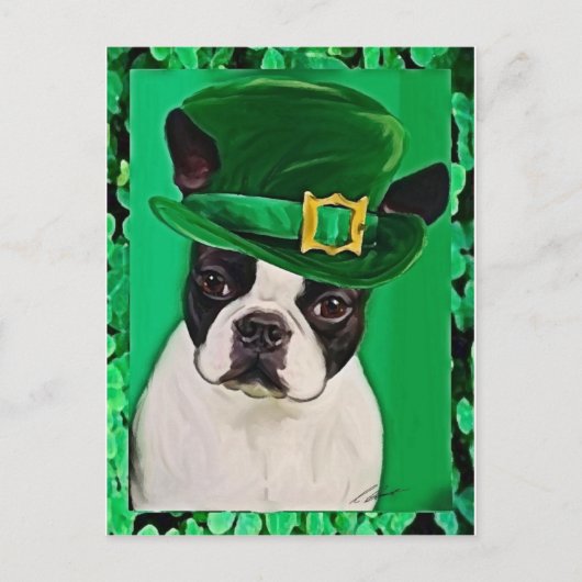 st patricks dog briefkaart (Voorkant)