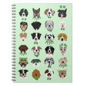 St Patricks Dog Face Pattern Notitieboek (Voorkant)