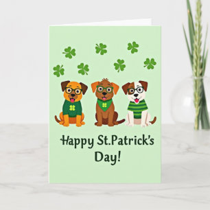St Patricks Dogs Pretkaart Kaart