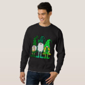 St Patricks Drie kabouters Lucky Irish Gnomies Trui (Voorkant volledig)