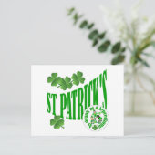 St Patrick's, drink als een leprechun Briefkaart (Staand voorkant)