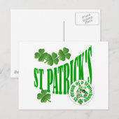 St Patrick's, drink als een leprechun Briefkaart (Voorkant / Achterkant)
