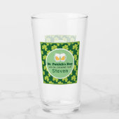 St. Patrick's Drink Team Clover Pattern Glas (Achterkant)