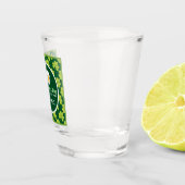 St. Patrick's Drink Team Clover Pattern Shot Glas (Rechts)