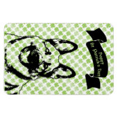 St Patricks Duitse Herder Silhouette Magneet (Horizontaal)