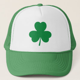 St Patricks Eenvoudige groene Shamrock Trucker Pet