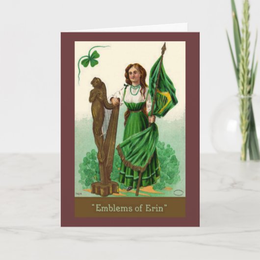  St. Patrick's Emblemen van Erin Kaart (Voorkant)