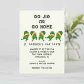 St. Patrick's Feest Uitnodiging (Staand voorkant)