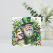 St.Patrick's  Feestdagenkaart (Staand voorkant)