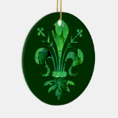 St. Patrick's Fleur de lis Keramisch Ornament (Rechts)