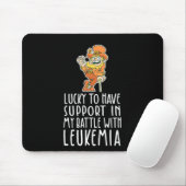 St Patricks Four Leaf Clover Leprechaun Leukemia A Muismat (Met muis)