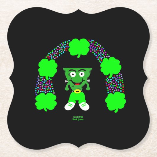 St. Patrick's FrankenCheese Bracket Paper Onderzet Kartonnen Onderzetters (Voorkant)