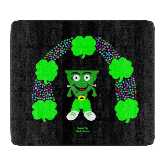 St. Patrick's FrankenCheese Cutting Board Snijplank (Voorkant)