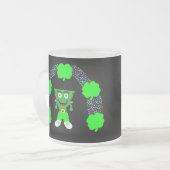St. Patrick's FrankenCheese Frosted Glass Mok (Voorkant links)