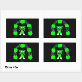 St. Patrick's FrankenCheese Rectangle Sticker (Vel)