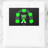 St. Patrick's FrankenCheese Rectangle Sticker (Tas)