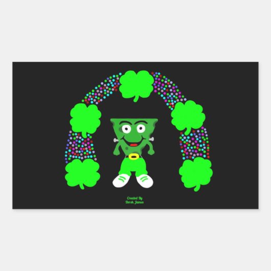 St. Patrick's FrankenCheese Rectangle Sticker (Voorkant)