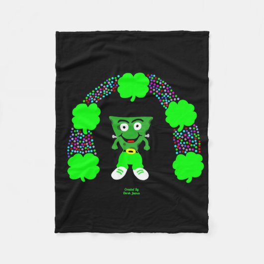 St. Patrick's FrankenCheese Small Fleece Blanket Deken (Voorkant)