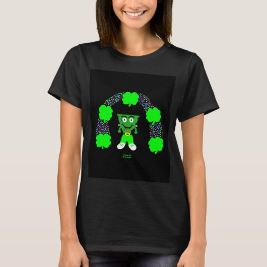 St. Patrick's FrankenCheese Women's Black T Shirt (Voorkant)