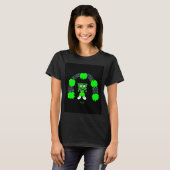 St. Patrick's FrankenCheese Women's Black T Shirt (Voorkant volledig)