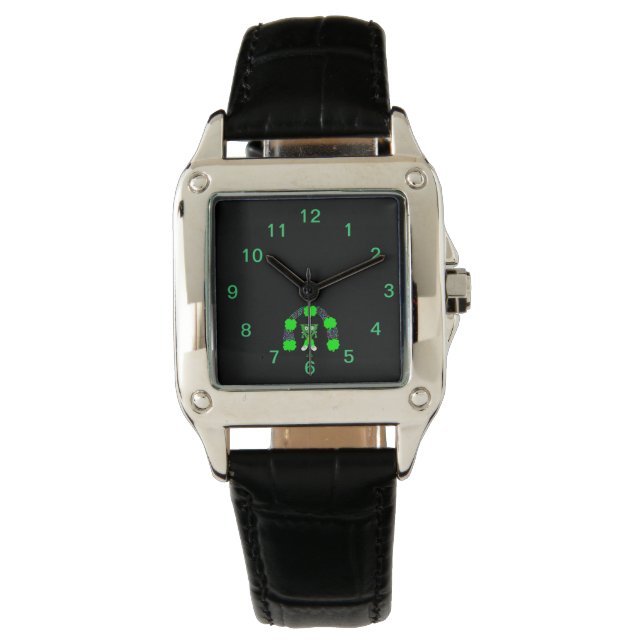 St. Patrick's FrankenCheese Women's Square Watch Horloge (Voorkant)