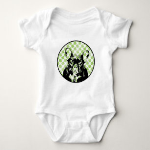 St Patricks French Bulldog Silhouette Romper
