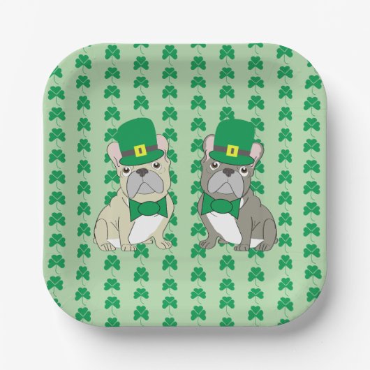 St. Patricks French Bulldogs Papieren Bordje (Voorkant)
