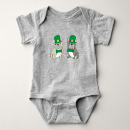 St. Patricks French Bulldogs Romper