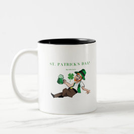 St. Patrick's Funny Drink Iers Tweekleurige Koffiemok